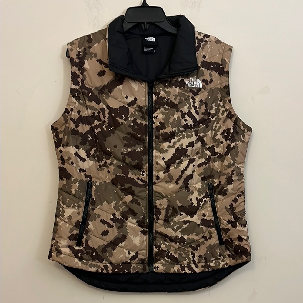 The North Face Camouflage Vest - Brown and Black
